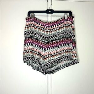 Wildfox Geometric Print Pull On Shorts